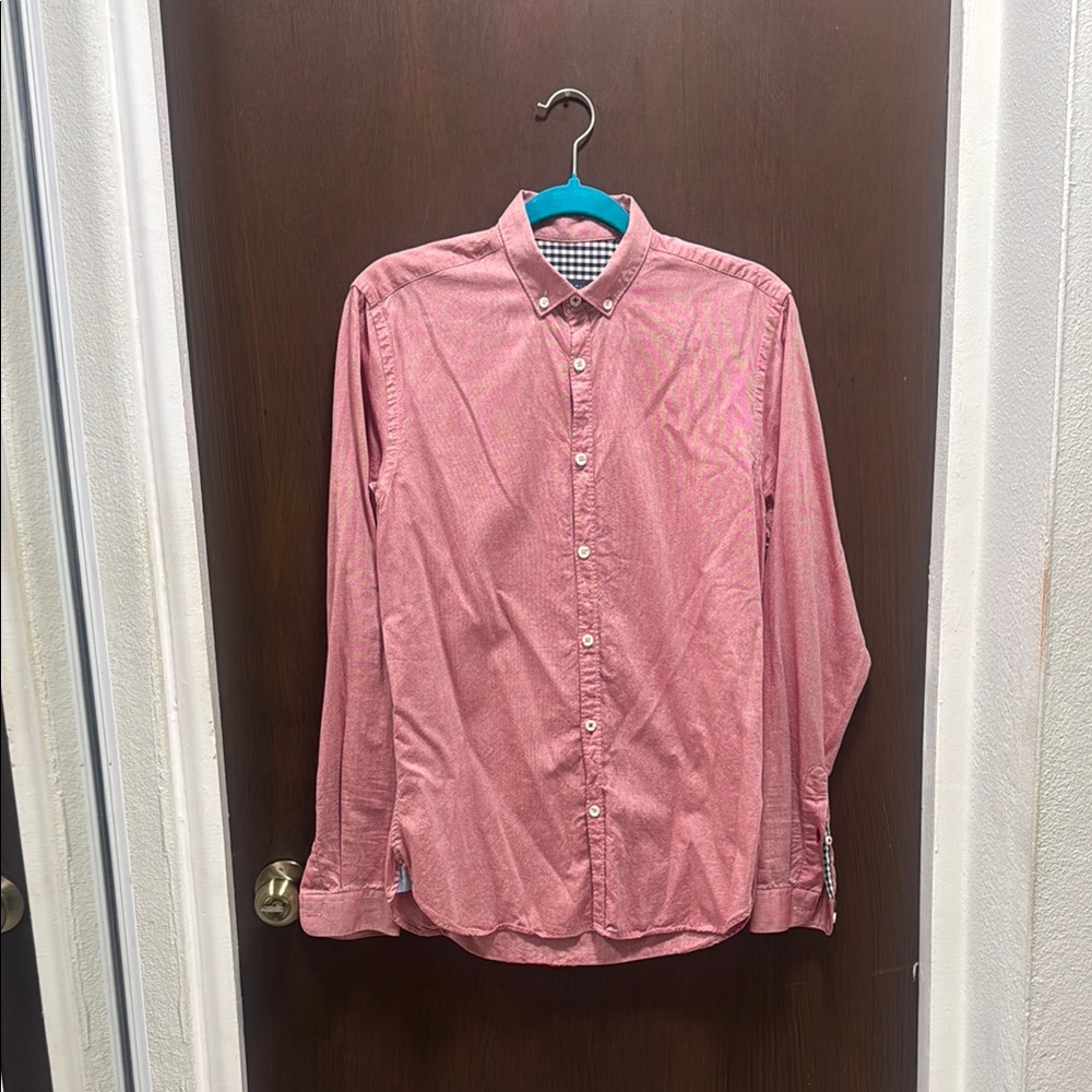Zara Red Casual Button Down Shirt